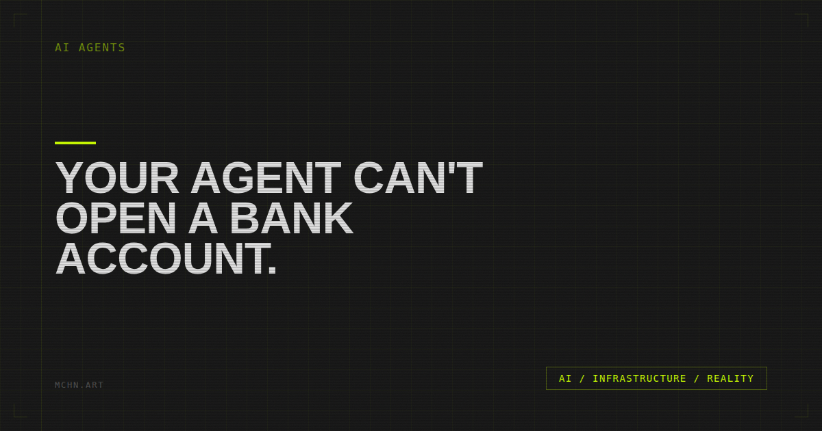 The Infrastructure Nobody Wants to Build