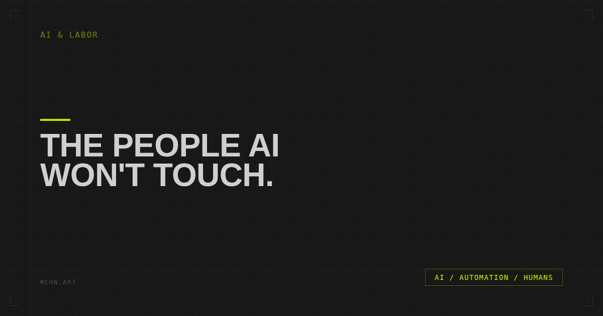 The people AI won't touch